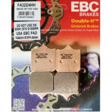 EBC Brakes Double-H Sintered Superbike Brake Pads Front - FA322/4HH